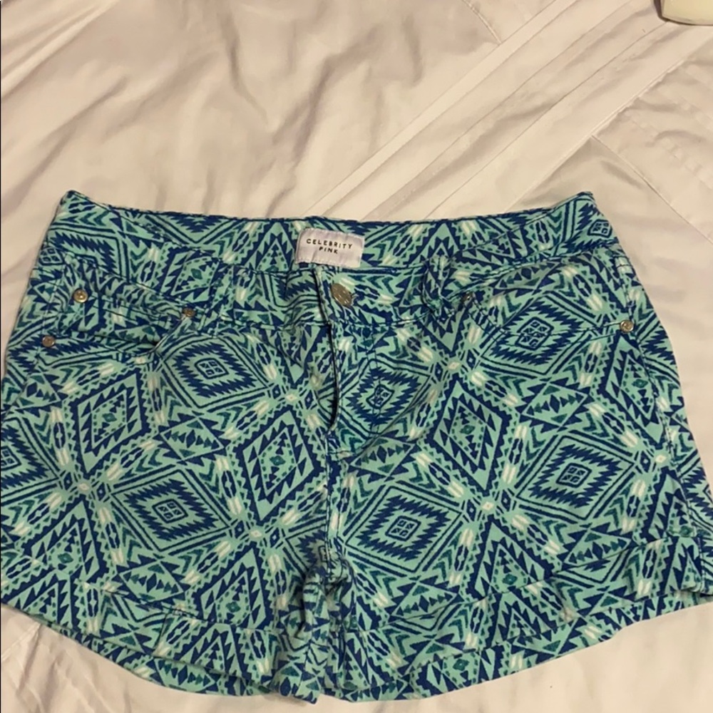 Aztec printed shorts